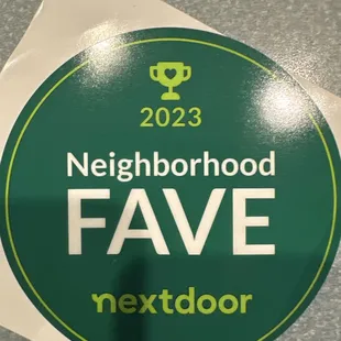 Thank you neighbors and friends for your support