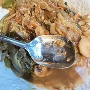 Mushy Moi sho Vegetables