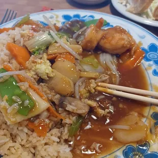 This was supposedly shrimp egg fu yung.