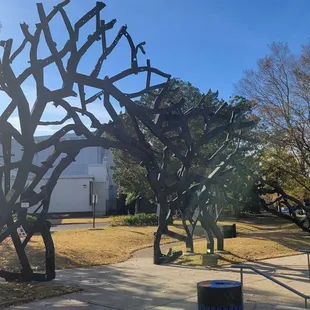 Steel Guitar" by Christopher Fennell. Created with used truck chassis.