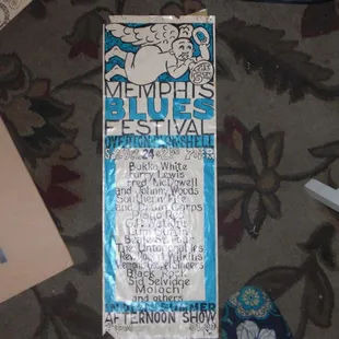 Poster for Blues Show by John McIntire