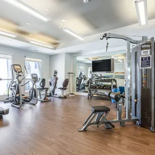 24 hour fitness center.