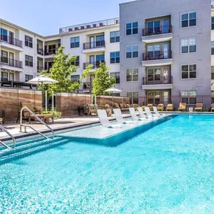 Sparkling pool.
