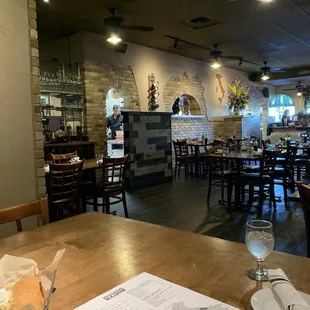 Nice place! Big table in the back for our group!