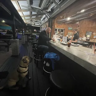 Outdoor seating and dog friendly