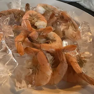 Pound of ice cold shrimp!