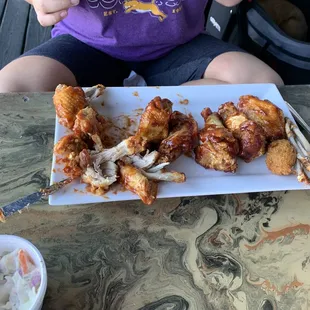 BBQ wings. My daughter loved them.