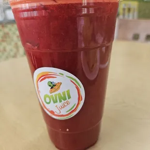 Vampire juice !!  Orange Carrots Beets Celery Lemon and Apple  look at that color !!