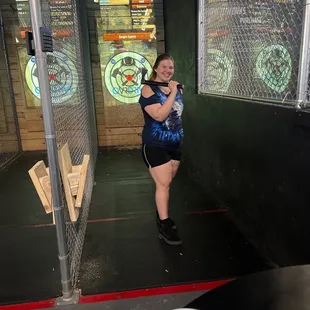 Wife throwing axes