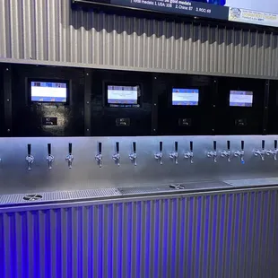 Beer and mixed drinks on tap