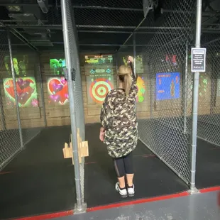 Giving it her best