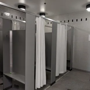 Showers are usually kept in good shape