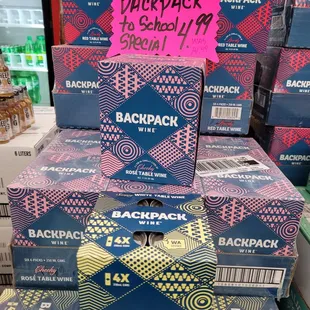 a stack of back pack packs