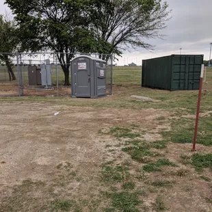 When the main restroom is locked they have several of these.  BYOHand sanitizer.