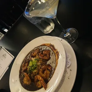 New Orleans Barbecue Shrimp   Lemon Drop Martini