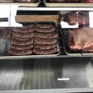 a variety of meats