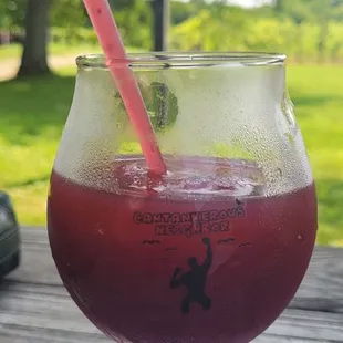 Wildberry wine slushie