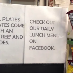 Menu info