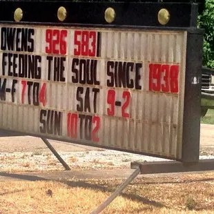 a sign for the store