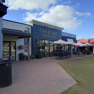 the outside of the building