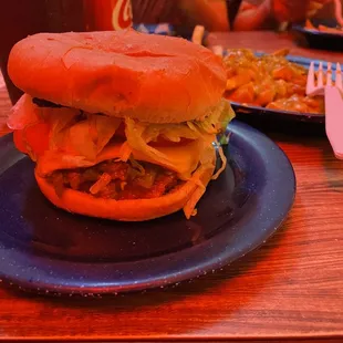 Green chile chicken sandwich. Perfection.