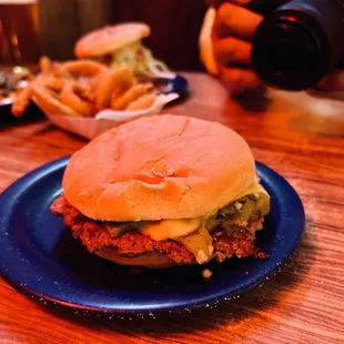 World Famous Green Chili Cheeseburger