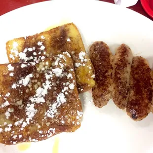 French toast with pork sausage!