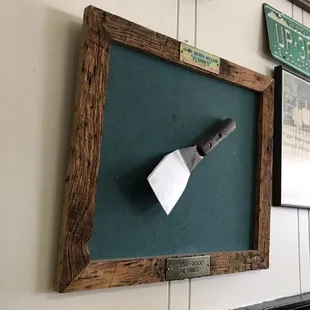 Retired spatula after 7 million burgers flipped!