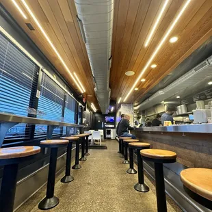 sushi and sashimi, interior