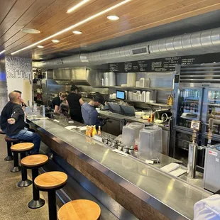 interior, sushi and sashimi