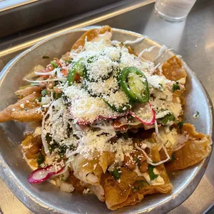 nachos w/ beans (no chorizo) SO GOOD