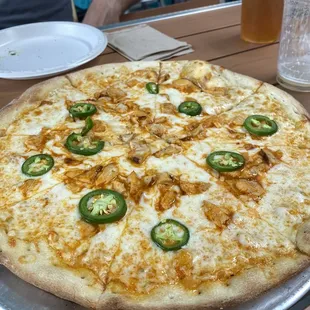 Buffalo chicken pizza