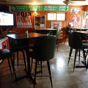 This is the eating area when you enter through the north door.
