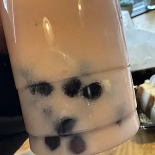 Gross strawberry milk tea