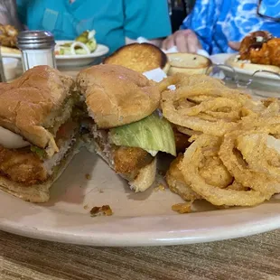 Pork Tenderloin with onion rings