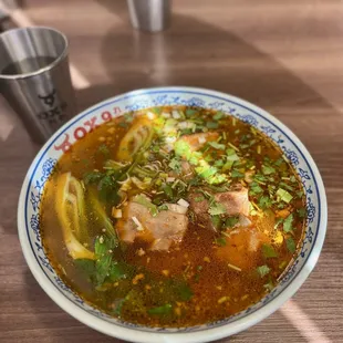 Spicy Pork Ribs Noodle Soup (IG: chelchomps)