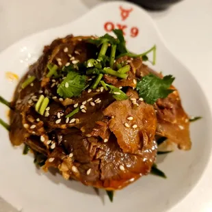 Spicy beef