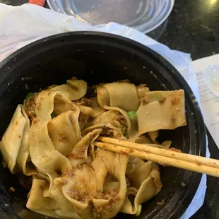 Spicy Fry Pork Noodles