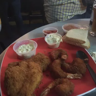Fried fish/shrimp combo
