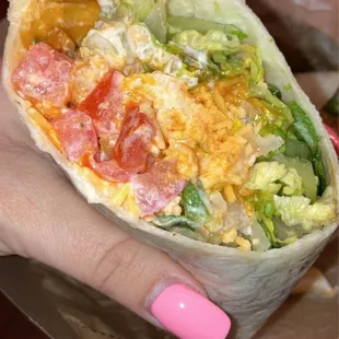 Buffalo Ranch Chicken Wrap