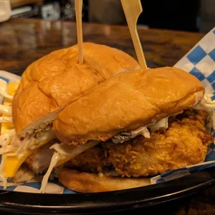 Fried fish sandwich