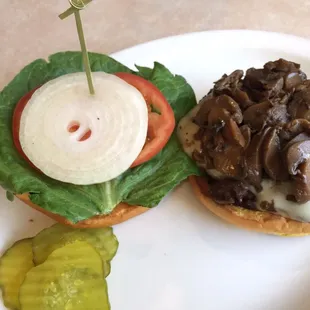 Mushroom &amp; Swiss 1/3 burger