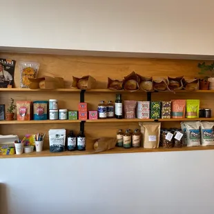 Wall of local goods