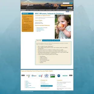 Local Government Website, El Paso County Public Health