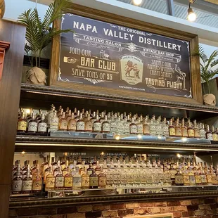 Good selection of gins, brandys, and cocktails!