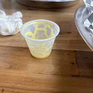 This was my side of honey mustard that cost .25 cents.