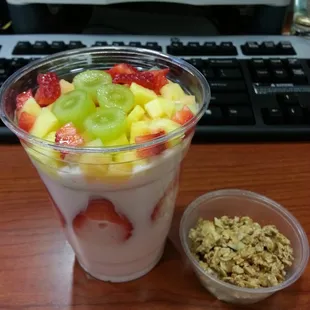These fruit parfaits are delicious.  And they&apos;re large wnough to classify as a meal (at least for me)!