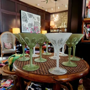 Vintage style glasses at the shop