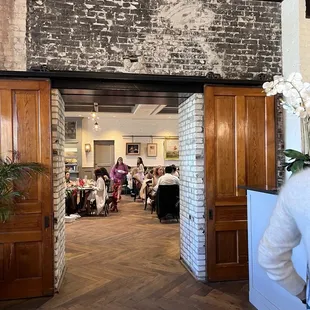 Entrance to restaurant, must have reservations!