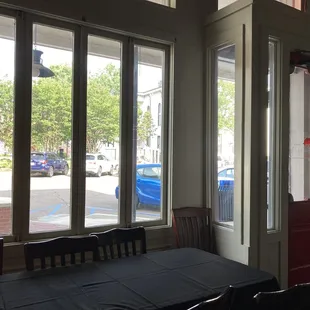 view outside from our table